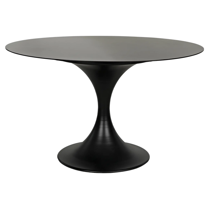 NOIR Furniture - Herno Dining Table, 48", Metal - GTAB542MTB - GreatFurnitureDeal