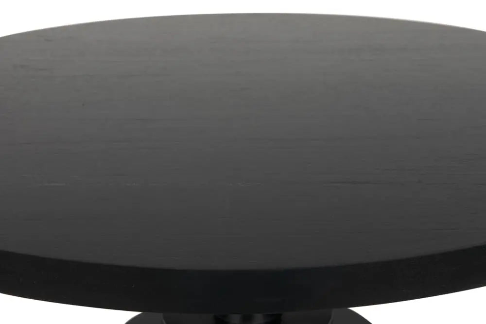Noir Furniture - Corum Round Table in Hand Rubbed Black - GTAB544HB - GreatFurnitureDeal