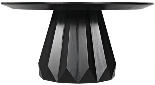 NOIR Furniture - Brosche Dining Table, Hand Rubbed Black - GTAB550HB - GreatFurnitureDeal