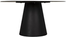 NOIR Furniture - Vesuvius Dining Table, Black Metal - GTAB556MTB - GreatFurnitureDeal
