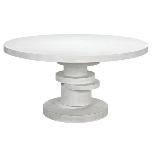 NOIR Furniture - Hugo Dining Table 60",  White Wash - GTAB558WH - GreatFurnitureDeal