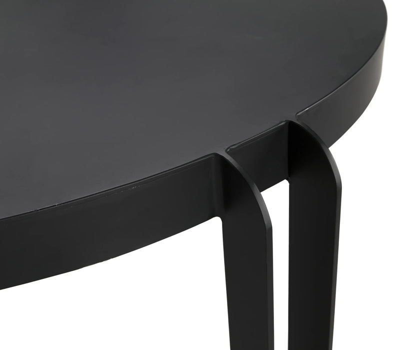 NOIR Furniture - Marcellus Dining Table, 49", Black Metal - GTAB563MTB-S