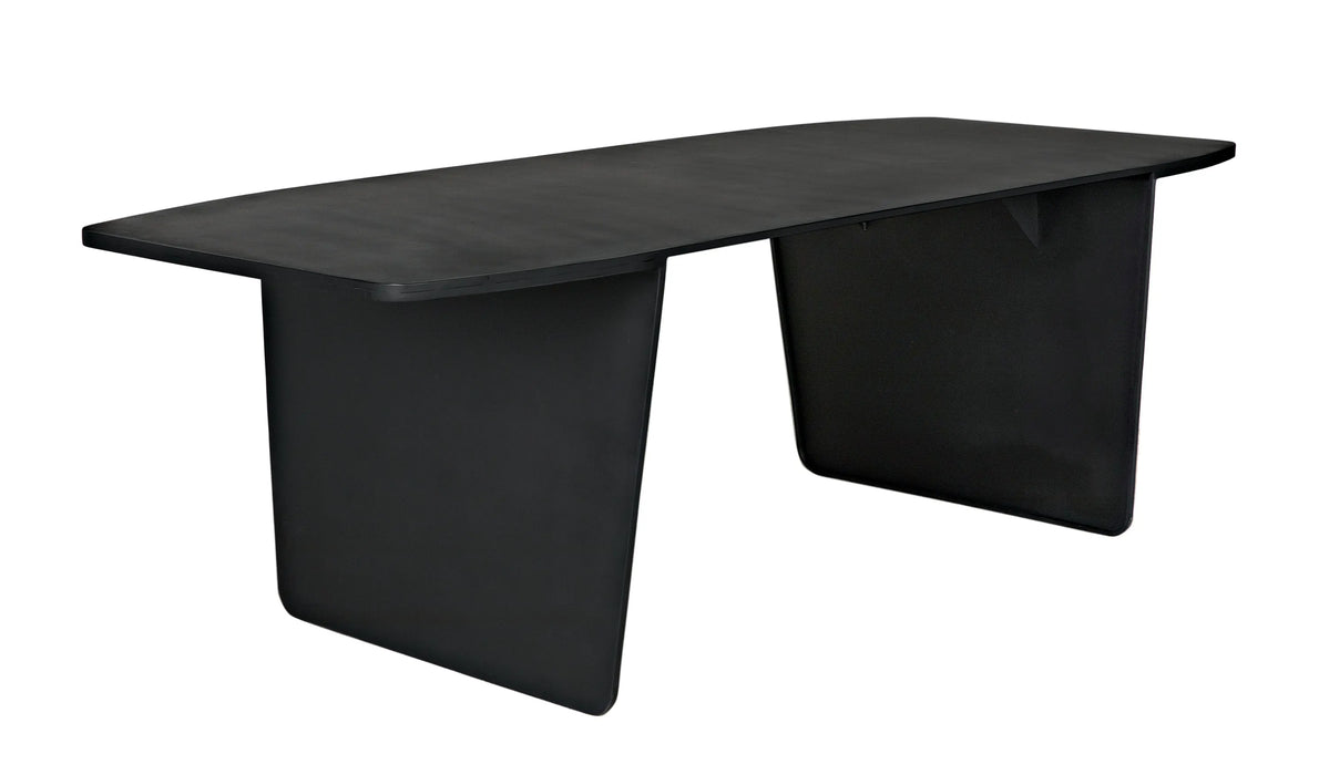 NOIR Furniture - Esprit Dining Table, Black Metal - GTAB567MTB - GreatFurnitureDeal