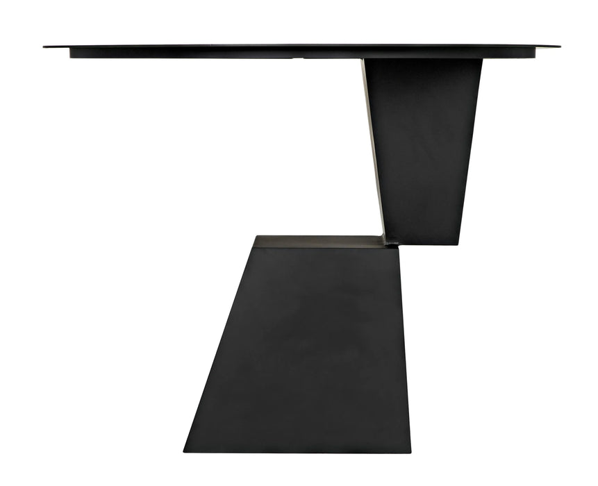 NOIR Furniture - Round Pieta Table in Matte Black - GTAB571MTB - GreatFurnitureDeal