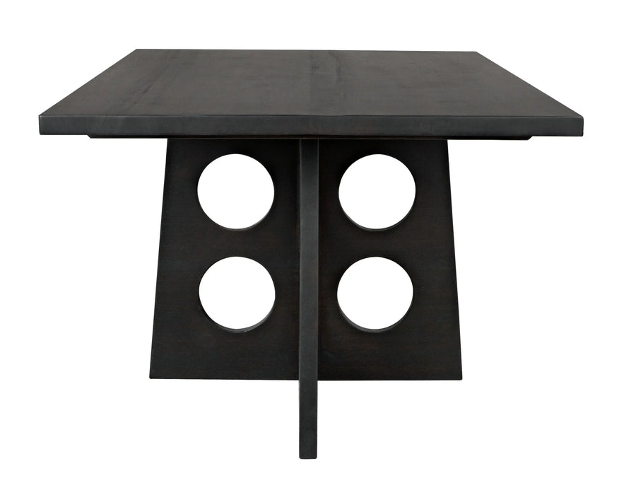 NOIR Furniture - Carlo Dining Table in Ebony Walnut - GTAB574EB