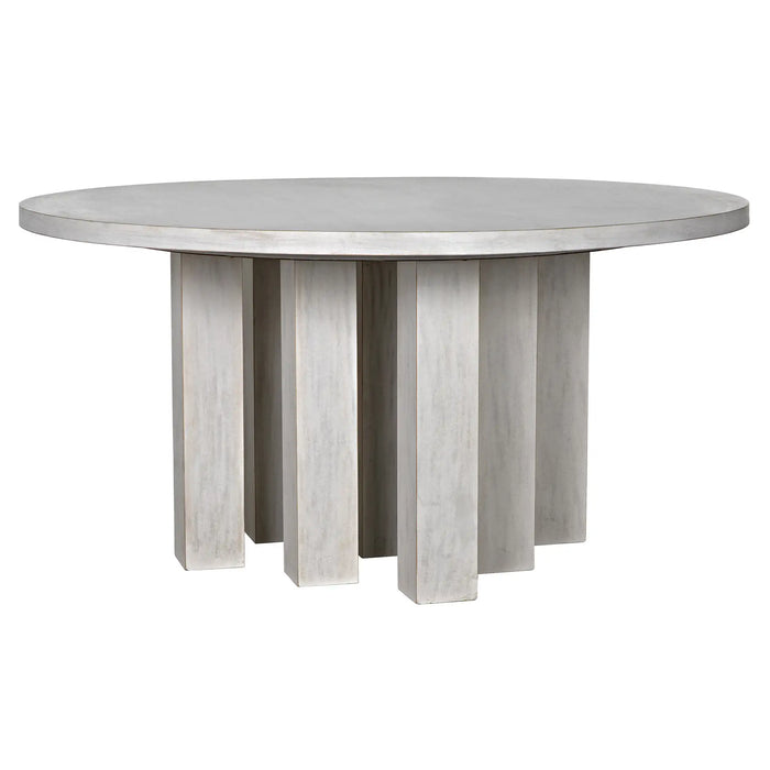 NOIR Furniture - Resistance Dining Table in White Wash - GTAB576WH - GreatFurnitureDeal