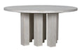 Noir Furniture - Resistance Dining Table in White Wash - GTAB576WH - GreatFurnitureDeal