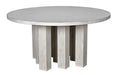 Noir Furniture - Resistance Dining Table in White Wash - GTAB576WH - GreatFurnitureDeal