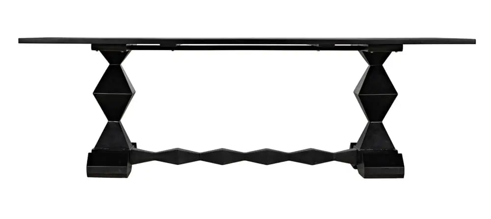 Noir Furniture - Madeira Dining Table in Hand Rubbed Black - GTAB577HB - GreatFurnitureDeal