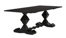 Noir Furniture - Madeira Dining Table in Hand Rubbed Black - GTAB577HB - GreatFurnitureDeal