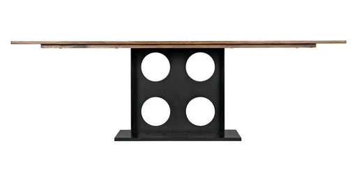 Noir Furniture - Cameron Table in Dark Walnut w/ Matte Black - GTAB580MTB - GreatFurnitureDeal