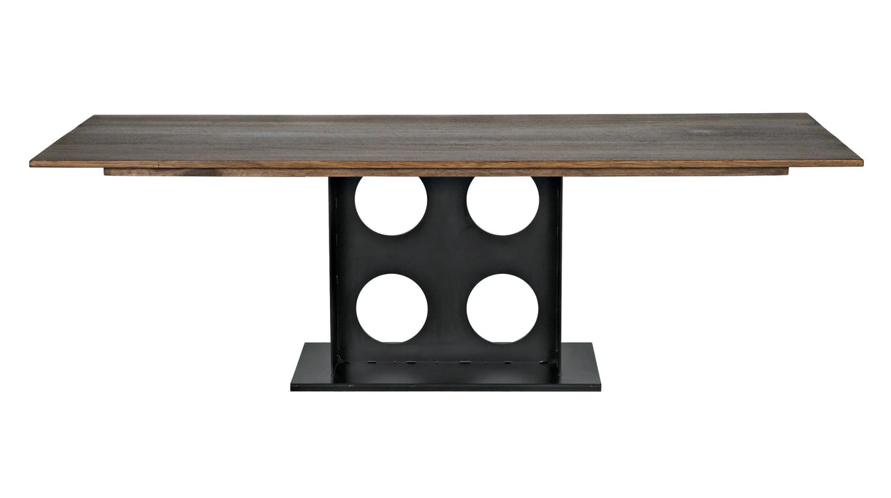 NOIR Furniture - Cameron Dining Table in Dark Walnut - GTAB580MTB