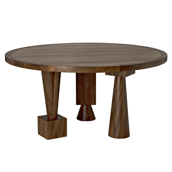 NOIR Furniture - Hybrid Dining Table in Dark Walnut - GTAB581DW