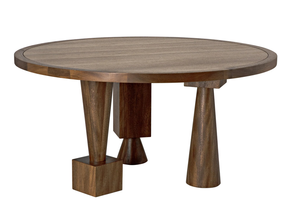 NOIR Furniture - Hybrid Dining Table in Dark Walnut - GTAB581DW - GreatFurnitureDeal