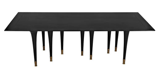 Noir Furniture - Romeo Dining Table in Hand Rubbed Black - GTAB582HB - GreatFurnitureDeal