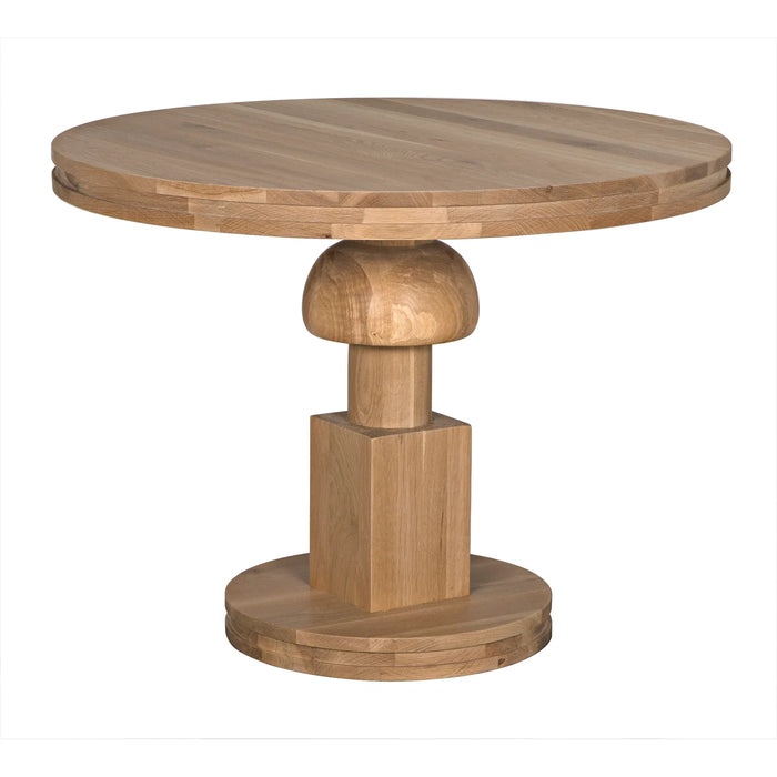 Noir Furniture - Baron Table, White Oak - GTAB593WO