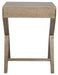 NOIR Furniture - Peter Side Table, Washed Walnut - GTAB686WAW - GreatFurnitureDeal