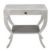 Noir Furniture - Maude Side Table in White - GTAB711WH - GreatFurnitureDeal