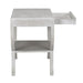 Noir Furniture - Maude Side Table in White - GTAB711WH - GreatFurnitureDeal