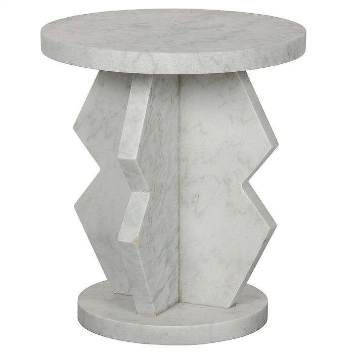 NOIR Furniture - Belasco Side Table, Marble - GTAB740 - GreatFurnitureDeal