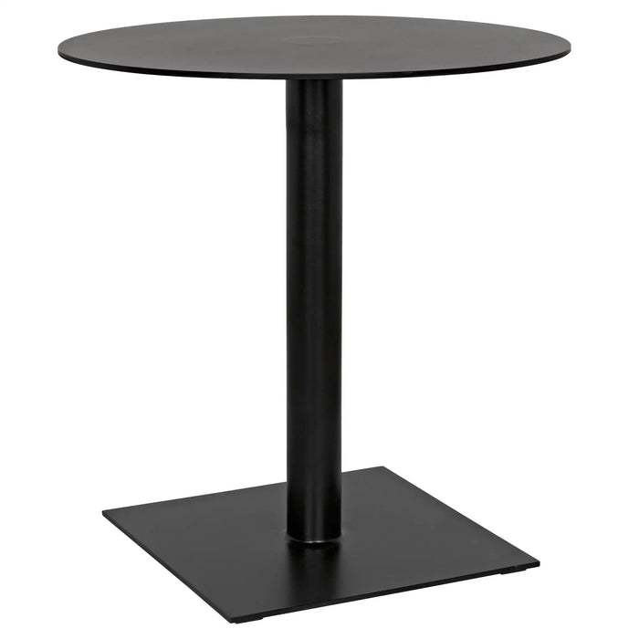 NOIR Furniture - Mies Side Table, Black Steel - GTAB774MTB - GreatFurnitureDeal