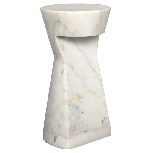 NOIR Furniture - Omon Side Table, White Stone - GTAB816 - GreatFurnitureDeal