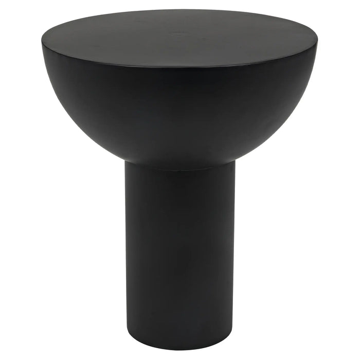 NOIR Furniture - Touchstone Side Table, Black Metal - GTAB890MTB