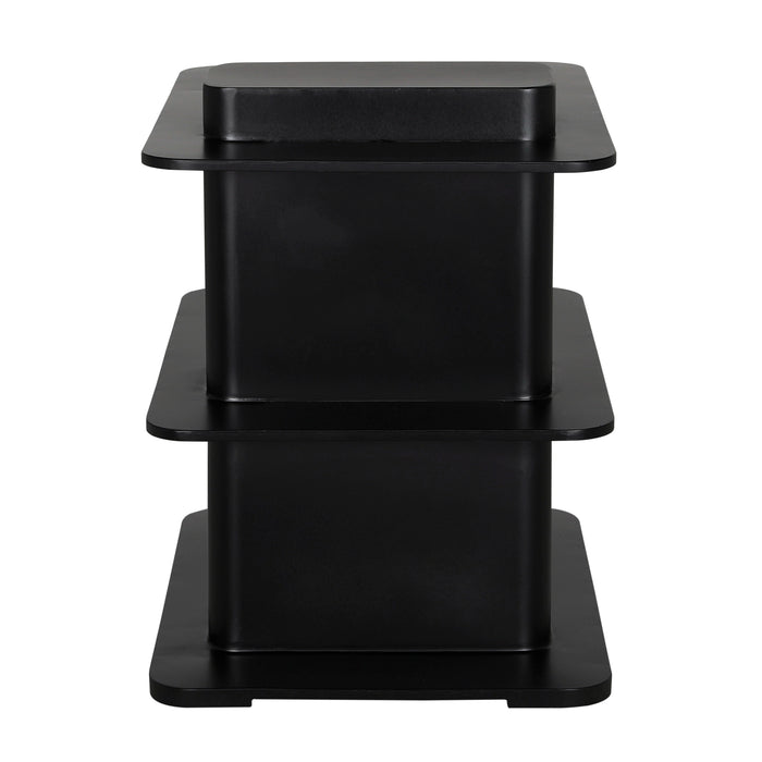 Noir Furniture - Concoction Side Table in Matte Black - GTAB9002MTB - GreatFurnitureDeal