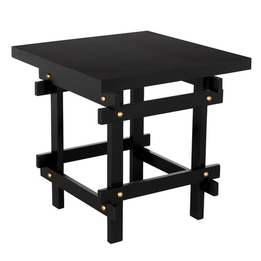 Noir Furniture - Yokosuka Side Table in Hand Rubbed Black - GTAB9003HB - GreatFurnitureDeal