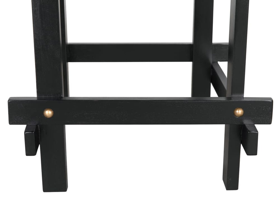 Noir Furniture - Yokosuka Side Table in Hand Rubbed Black - GTAB9003HB - GreatFurnitureDeal