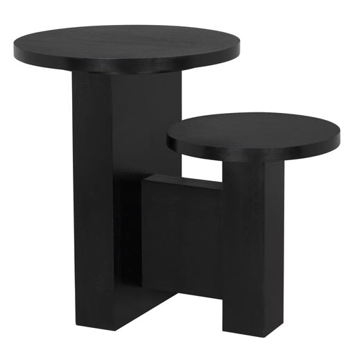 Noir Furniture - Mikasa Side Table in Hand Rubbed Black - GTAB9004HB - GreatFurnitureDeal