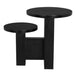 Noir Furniture - Mikasa Side Table in Hand Rubbed Black - GTAB9004HB - GreatFurnitureDeal