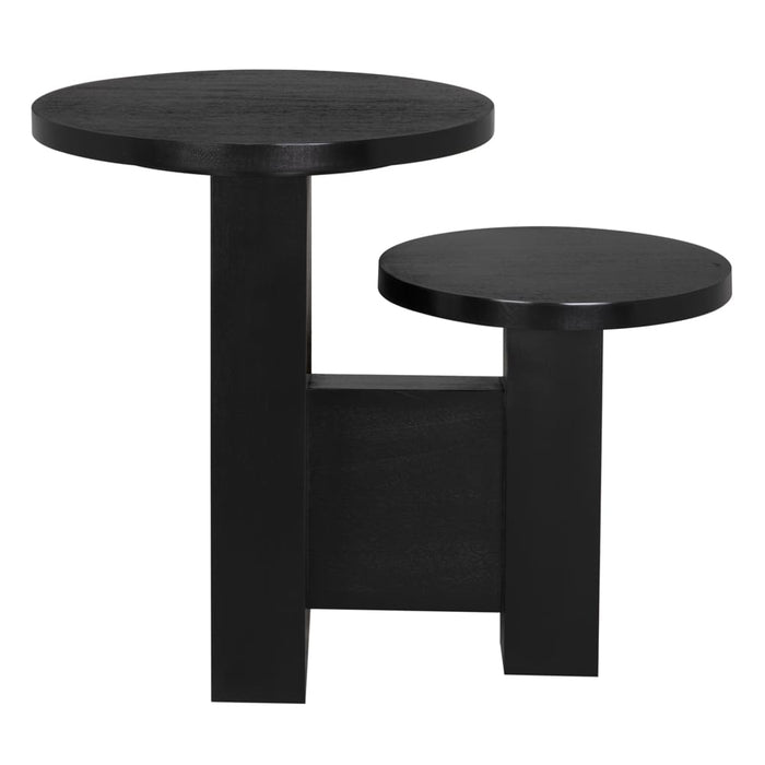 Noir Furniture - Mikasa Side Table in Hand Rubbed Black - GTAB9004HB - GreatFurnitureDeal