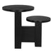 Noir Furniture - Mikasa Side Table in Hand Rubbed Black - GTAB9004HB - GreatFurnitureDeal