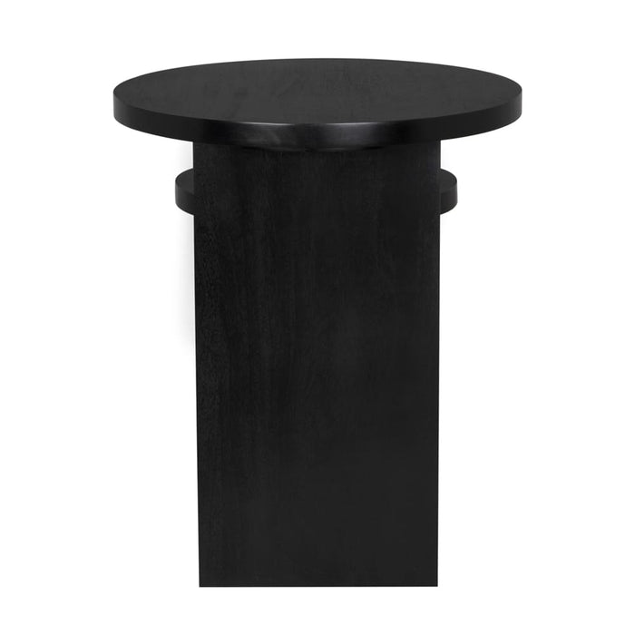 Noir Furniture - Mikasa Side Table in Hand Rubbed Black - GTAB9004HB - GreatFurnitureDeal