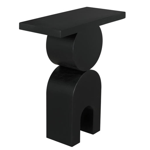 Noir Furniture - Symbol Side Table in Matte Black - GTAB9006MTB - GreatFurnitureDeal