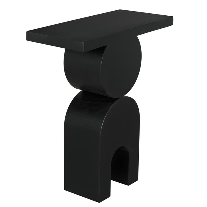 Noir Furniture - Symbol Side Table in Matte Black - GTAB9006MTB - GreatFurnitureDeal
