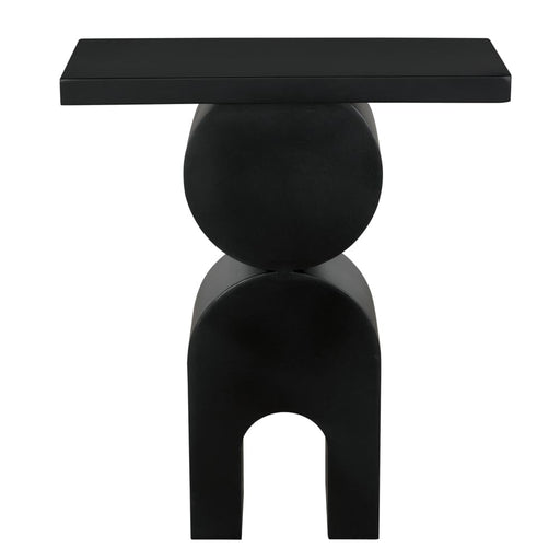 Noir Furniture - Symbol Side Table in Matte Black - GTAB9006MTB - GreatFurnitureDeal
