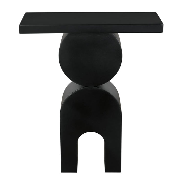 Noir Furniture - Symbol Side Table in Matte Black - GTAB9006MTB - GreatFurnitureDeal
