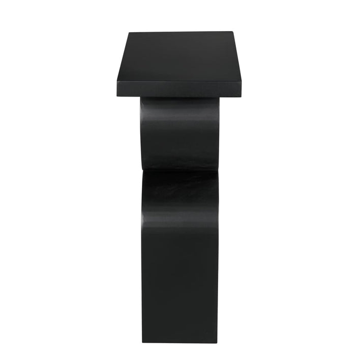 Noir Furniture - Symbol Side Table in Matte Black - GTAB9006MTB - GreatFurnitureDeal