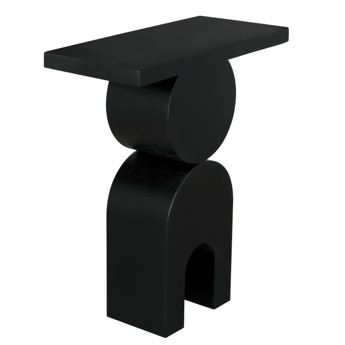 Noir Furniture - Symbol Side Table in Matte Black - GTAB9006MTB - GreatFurnitureDeal