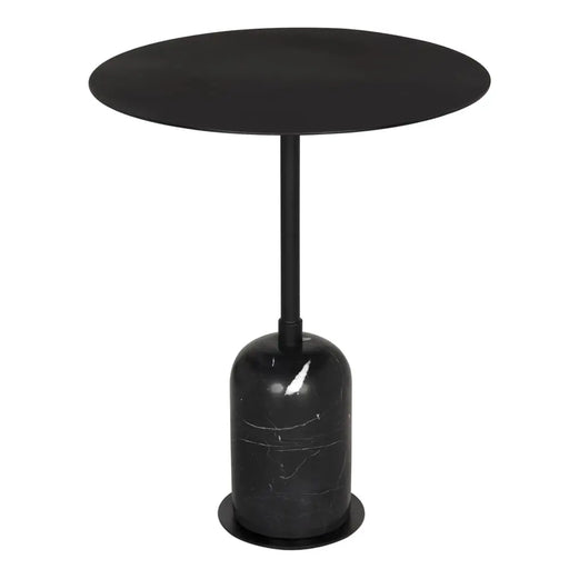 Noir Furniture - Shantu Side Table with Metal Top - GTAB9010MTB - GreatFurnitureDeal