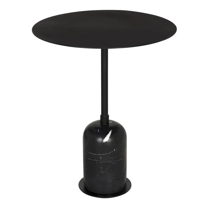 Noir Furniture - Shantu Side Table with Metal Top - GTAB9010MTB - GreatFurnitureDeal