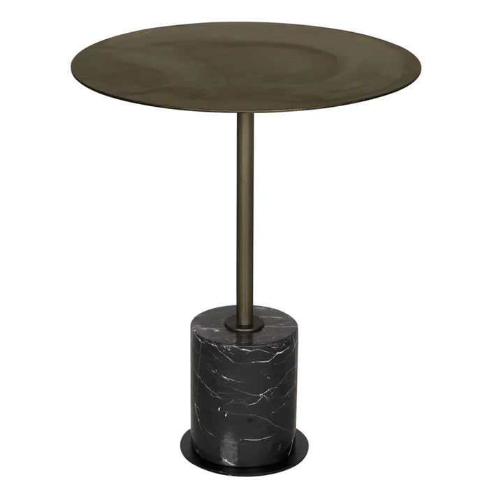 Noir Furniture - Shantu Side Table with Metal Top - GTAB9012AB - GreatFurnitureDeal