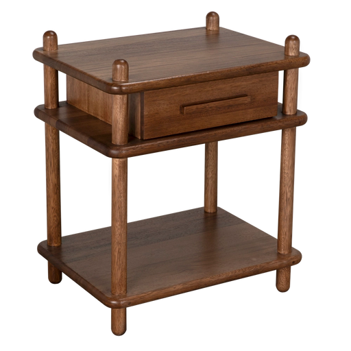 Noir Furniture - Keller Side Table in Dark Walnut - GTAB9017DW - GreatFurnitureDeal