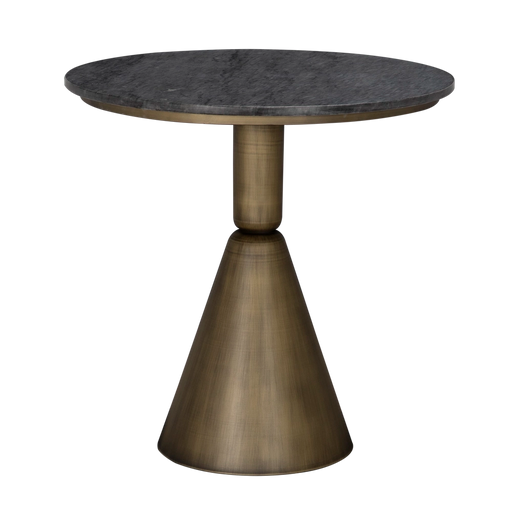 Noir Furniture - Nagoya Side Table in Black Marble - GTAB9018AB - GreatFurnitureDeal