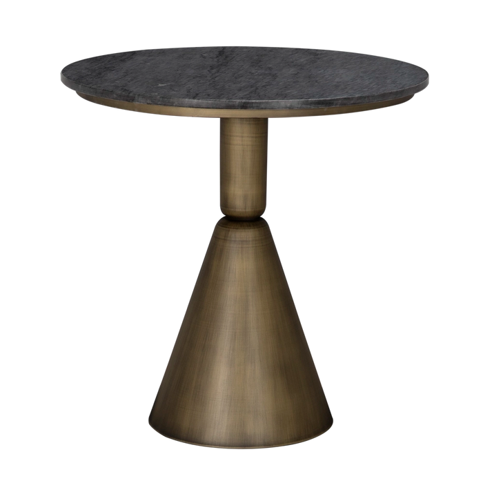Noir Furniture - Nagoya Side Table in Black Marble - GTAB9018AB - GreatFurnitureDeal