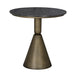 Noir Furniture - Nagoya Side Table in Black Marble - GTAB9018AB - GreatFurnitureDeal