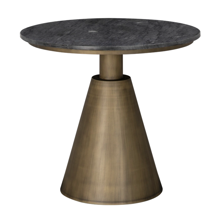 Noir Furniture - Nara Side Table in Aged Brass - GTAB9019AB - GreatFurnitureDeal