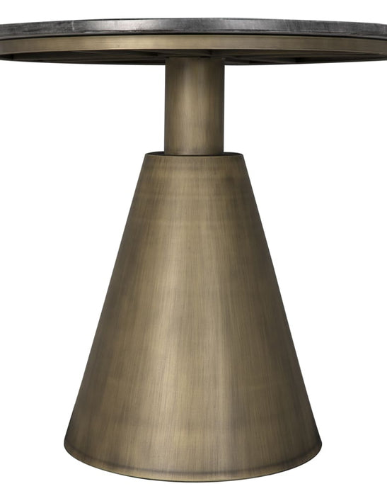 Noir Furniture - Nara Side Table in Aged Brass - GTAB9019AB - GreatFurnitureDeal